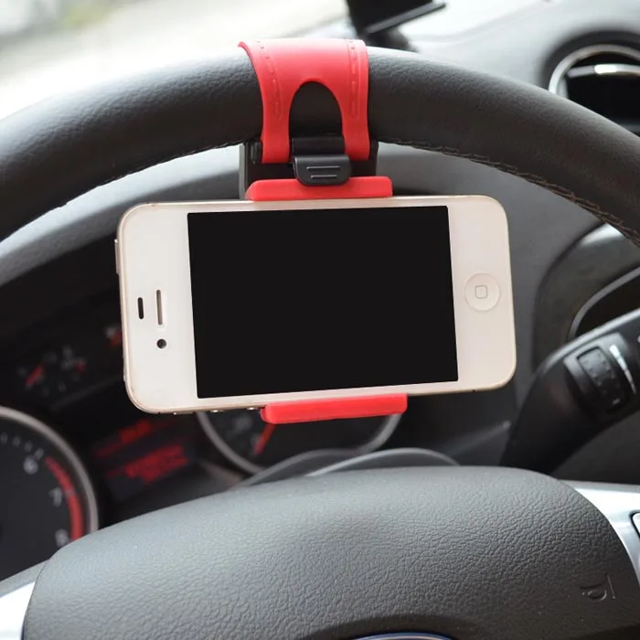 Автомобильный держатель на руль для iPhone 8 7 7Plus 6 6s Samsung Xiaomi Huawei мобильный телефон GPS