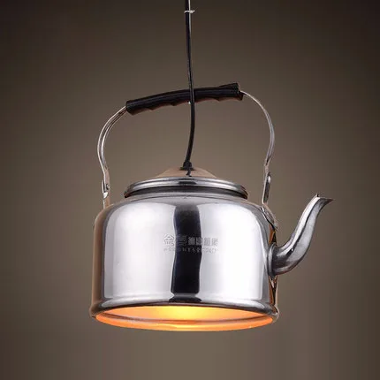 

Nordic Loft Aluminum China Characteristic Kettle Lamp Hotel Restaurant Hot Pot Farmhouse Suspension Pendant Light