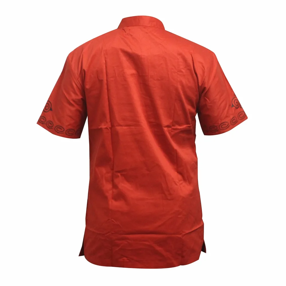 Мужская рубашка Dashikiage, африканская хиппи, винтажный Топ, высокая блуза в этническом стиле, Дашики, вышитый нигерийский туземной анкарский Топ