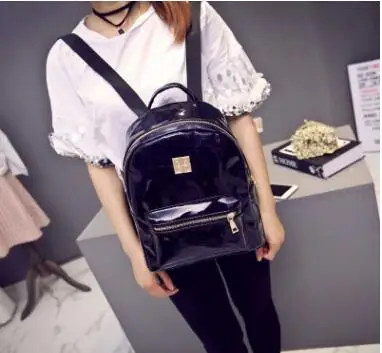 Модный Желейный женский рюкзак для студентов, милый персональный рюкзак, водонепроницаемая сумка через плечо, дизайнерский Блестящий рюкзак - Цвет: 5