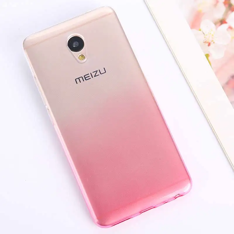 Мягкие градиентные силиконовые чехлы для Meizu M6 Note Pro 7 U20 U10 M6 M3 M5 Note MX6 M6s M5s M5C 5A ультра тонкий бампер задняя крышка телефона - Цвет: 3