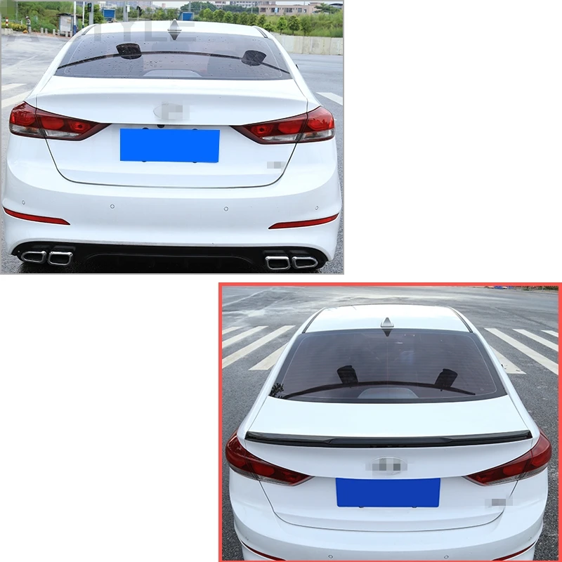 Защита для заднего бампера hyundai Elantra 2016 2017 2018 противоскользящая накладка крыло