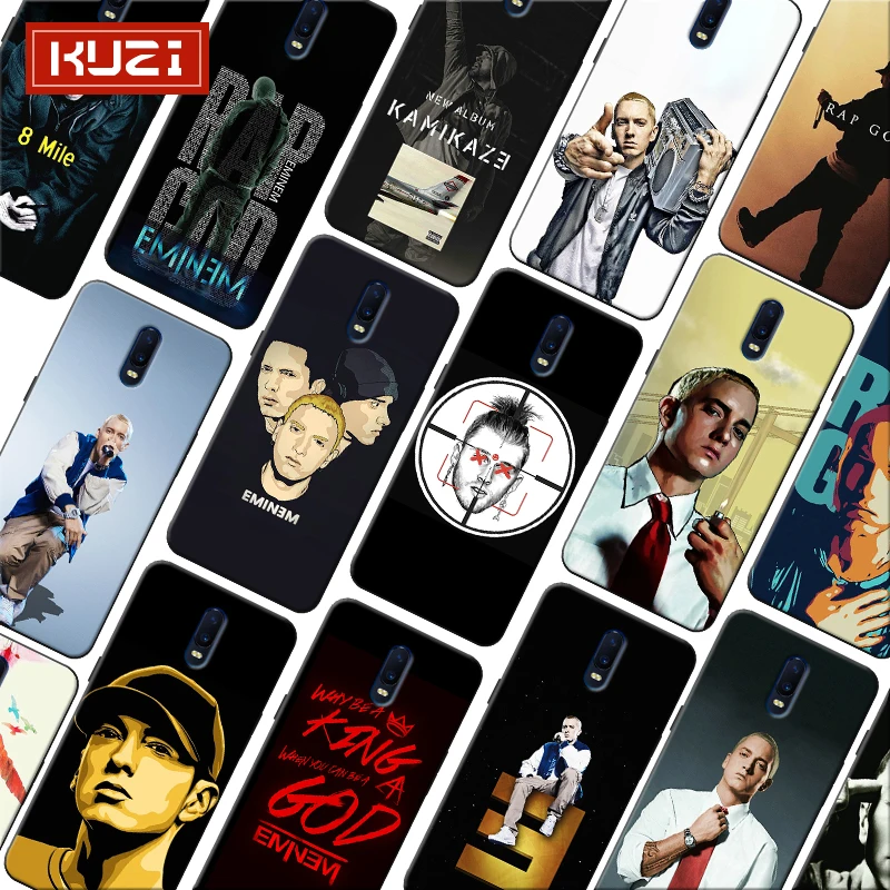 Super Rap singer Star Eminem Music Poster Soft Silicone Phone Case for font b oneplus b
