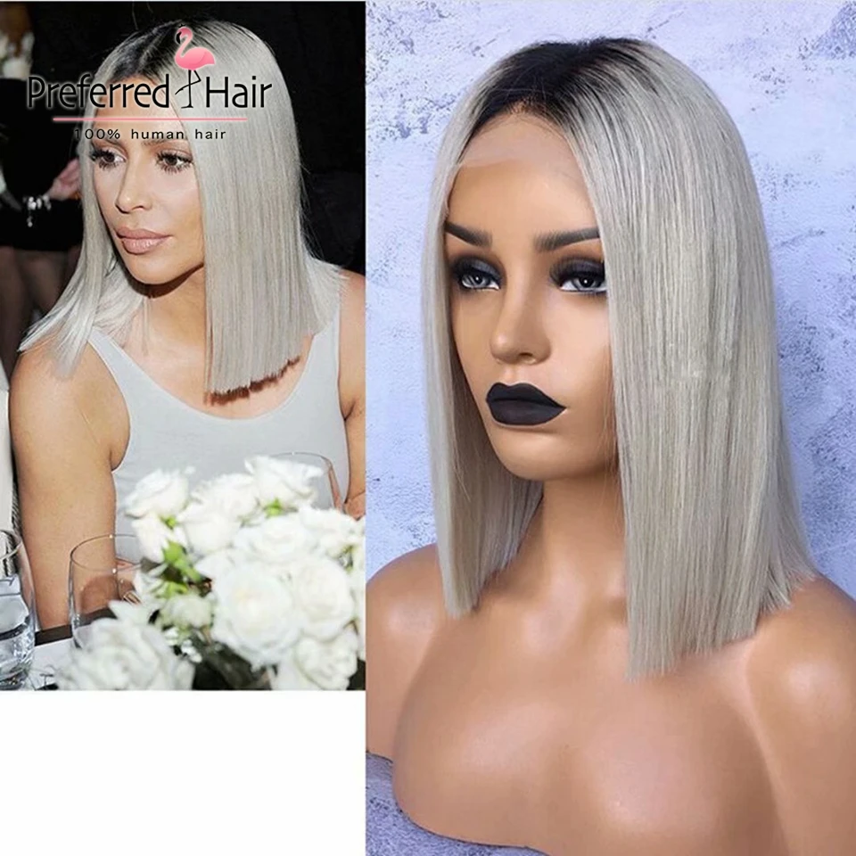 grey human hair wigs