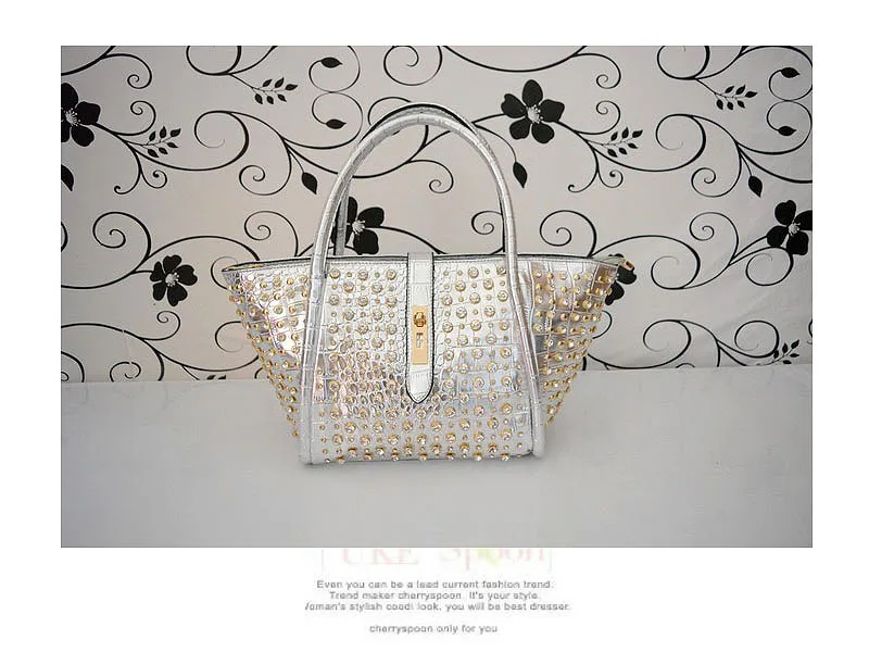 bolinhos ombro saco slung senhoras strass com