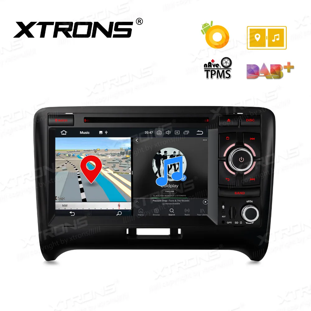 XTRONS Octa Core 7 &quotAndroid 8 0 автомобильный DVD плеер Радио стерео для Audi TT MK2 8J 2006 2007 2008 2009 2010