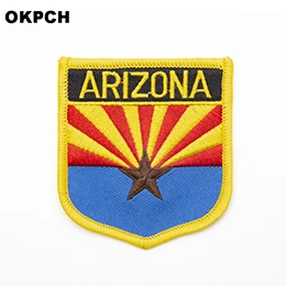 U.S.A Arizona State железная нашивка вышитая одежда нашивка для одежды наклейки одежды 1 шт. 6*7 см UPI-0203-S - Цвет: UPI-0203-S