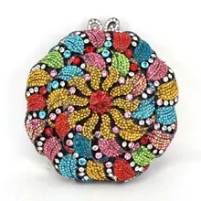 Новинка сбоку Защита от солнца кристалл алмаза вечерняя сумочка; BS010 клатч горячей укладки Ежедневные клатчи женские свадебные женские женщины сумку