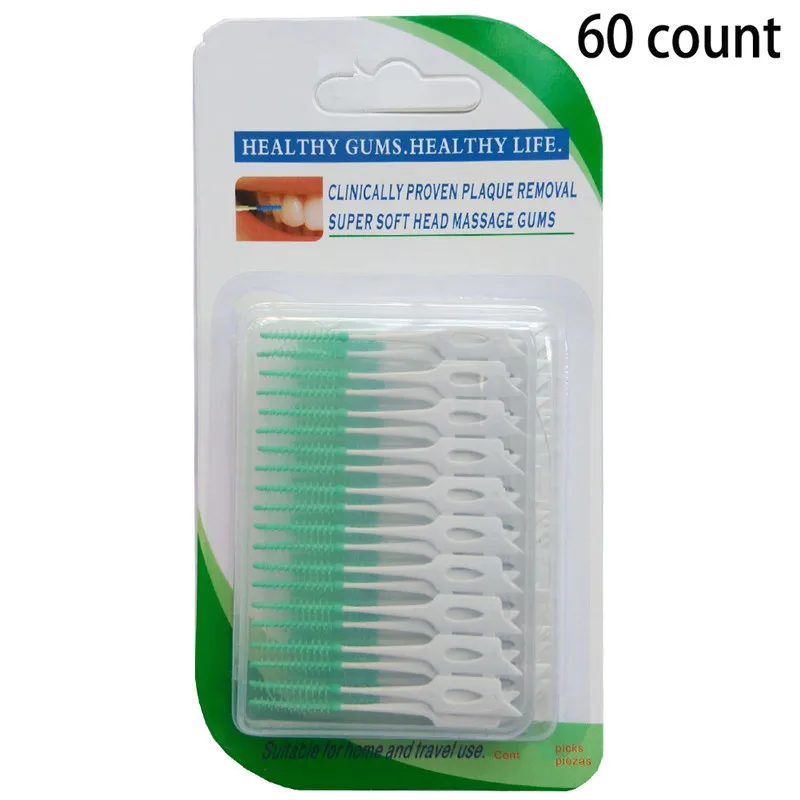 60PCS/Pack massage gums Elastic massages the gums between the teeth