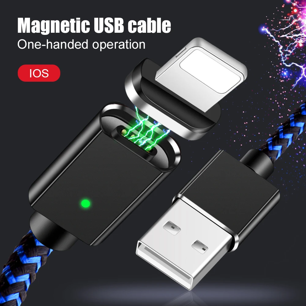 Олаф 3 в 1 светодиодный магнитный USB кабель для iPhone Micro usb type C Магнитный кабель 3 А кабели для быстрой зарядки и синхронизации данных Шнур для быстрой зарядки