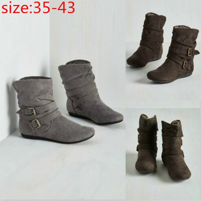 

Women's winter boots Scrub booties plus size female shoes ankle boots for women explosions fashion cotton platform flat boots