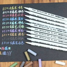 10 цветов DIY Манга Маркеры цвета "металлик" художественная кисть Ручка Рисование граффити художественный маркер для эскизов Канцтовары Школьные принадлежности