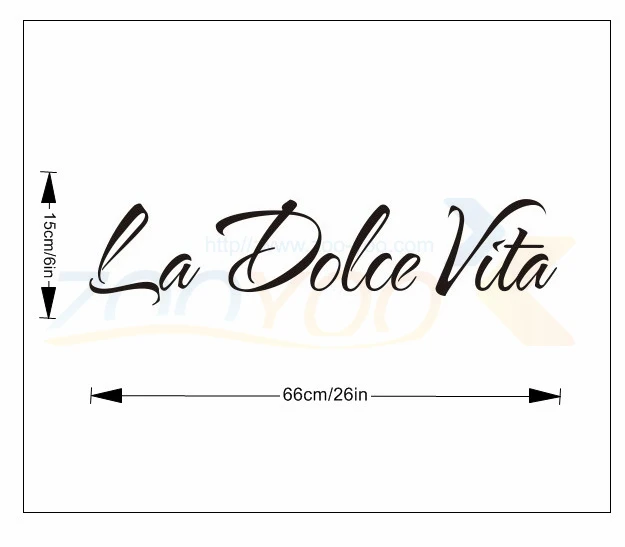 la dolce vita film home decor creative quote wall decal zooyoo8060