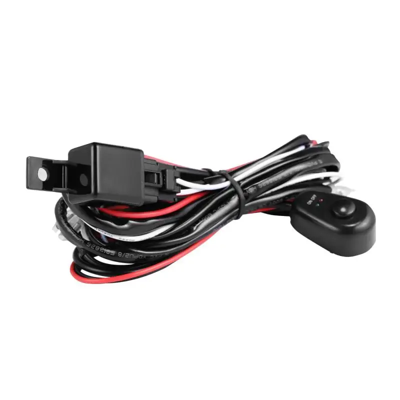 Oslamp Автомобильный светодиодный рабочий светильник для вождения s жгут проводов внедорожный светодиодный светильник провод кабель 40А 12 в 24 в переключатель релейный комплект