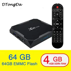 Новый X96 Max Amlogic S905X2 Android 8,1 Smart ТВ BOX 4 K Media Player 4 GB 64 GB X96Max DDR4 quadCore USB3.0 2,4G и 5 ГГц Wi-Fi