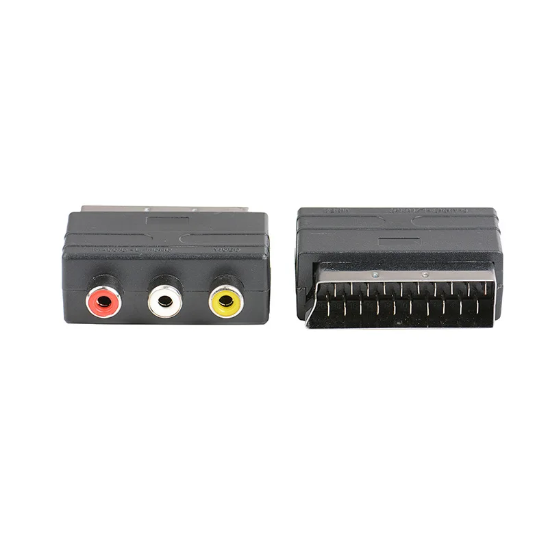 10 шт. RGB Scart адаптер для 3RCA AV кабель NES/WII DVD видеомагнитофон RCA|Кабели| |