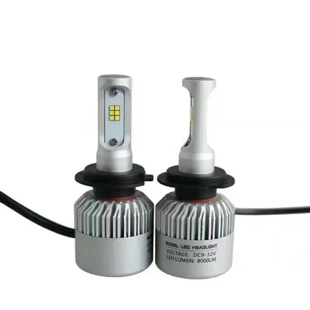 2pcs 9006 HB4 H4 H7 LED Headlight Bulb 8000lm 12V 24V Auto LED Front
