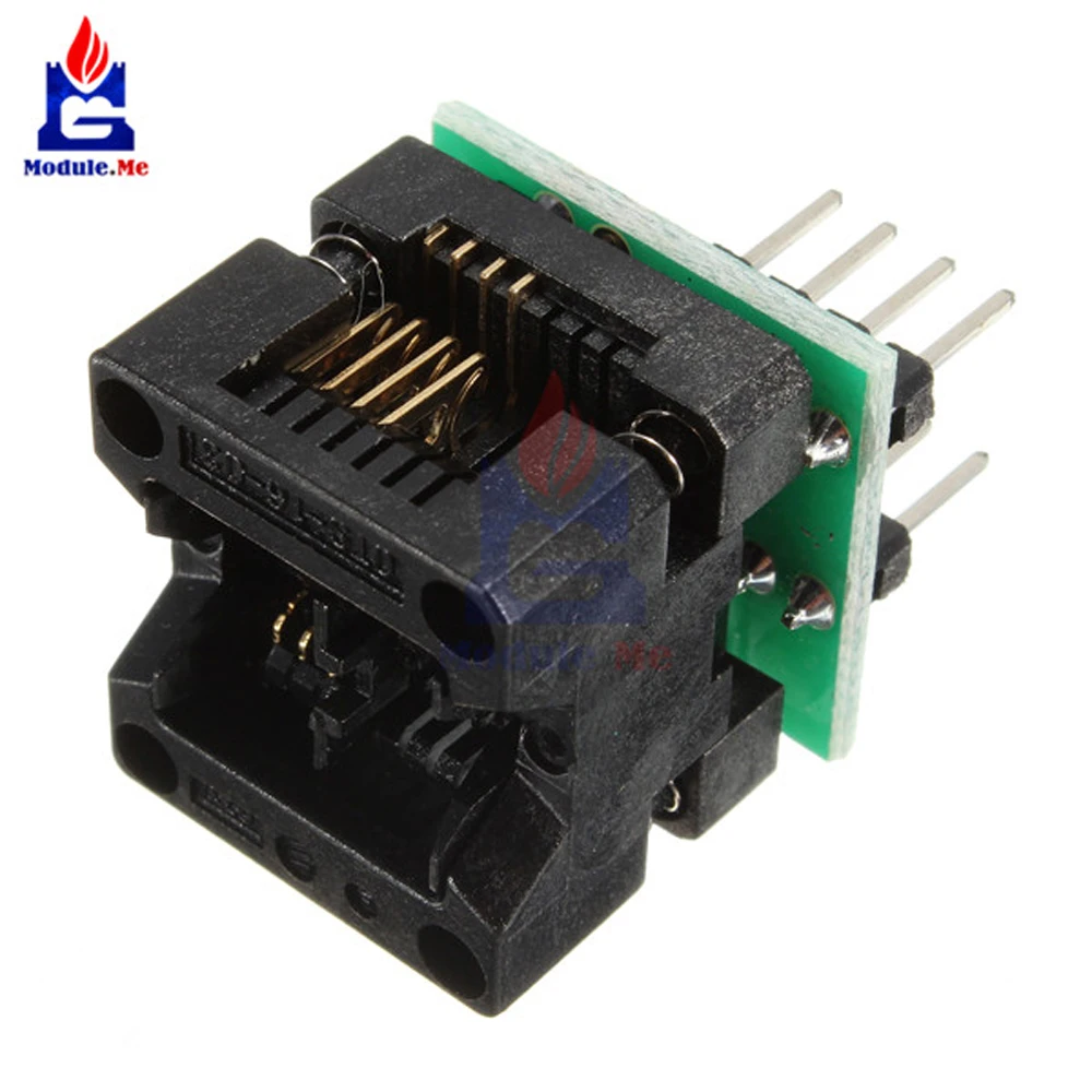 

SOIC8 SOP8 to DIP8 EZ Programmer Adapter Socket Converter Module For Wide 150Mil Diy Kit Electronic PCB Board Module