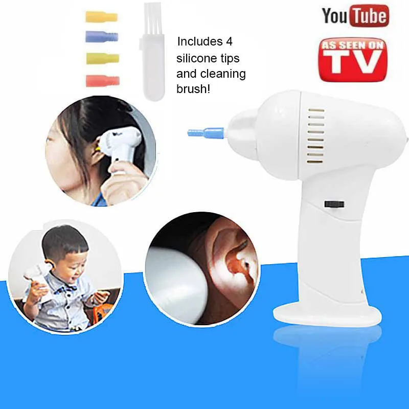 2027Day Delivery+ 2016 Electric waxvac ear cleaner kid baby child ears