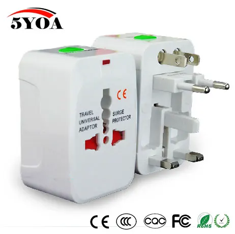 EU AU UK US To Universal World Travel AC Power Plug Convertor Adapter with USB
