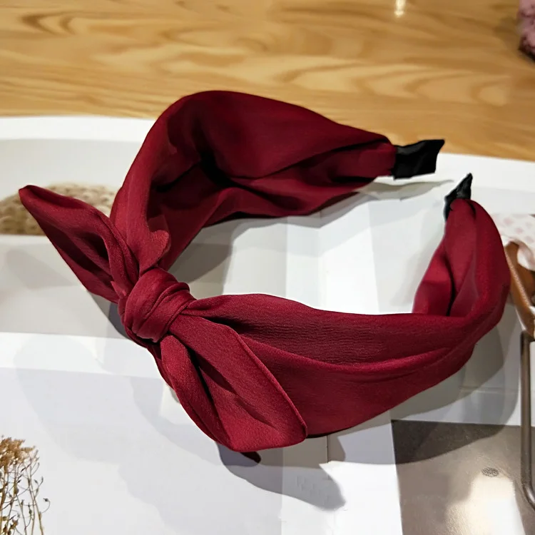 4 Haimeikang Hairband кроличьи уши ткань лук ободок девушки женщины волосы обруч ленты аксессуары для повязки на голову для Девочки Головные уборы - Цвет: 4