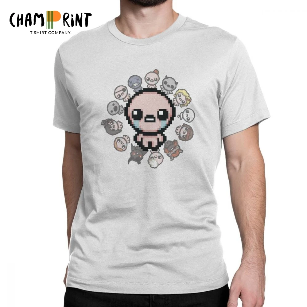 

2019 Fashion The Binding Of Isaac Circle Of Characters T-Shirt for Men Round Collar Cotton T Shirt Tee Shirt Plus Size Clothes