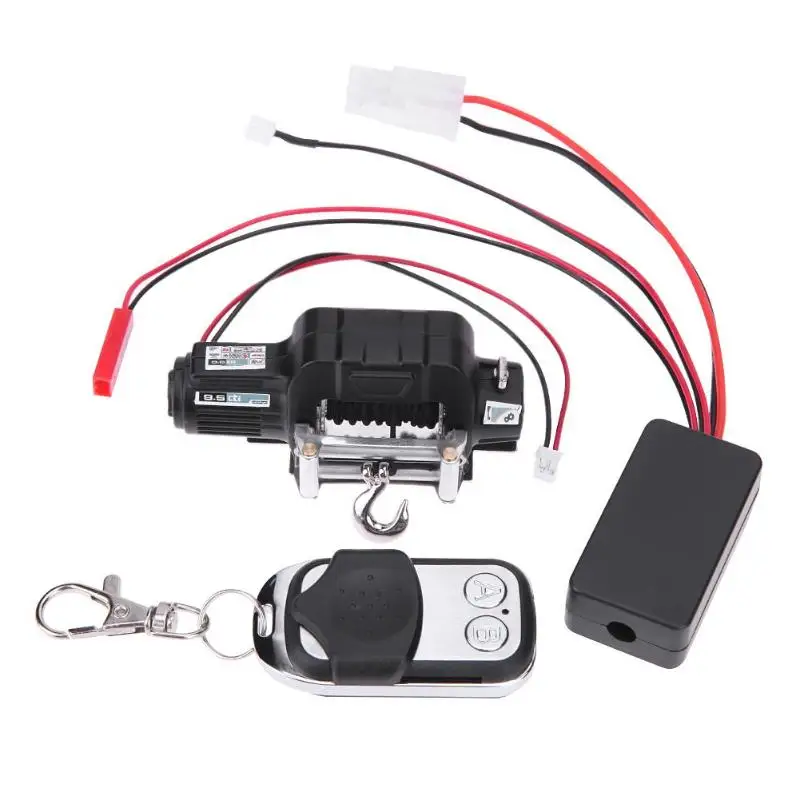 

RC Crawler Car Winch Wireless + Remote Control Receiver for 1:10 Traxxas Hsp Easy Carry Suit for Axial SCX10 D90 Install Parts