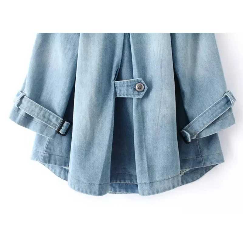 Most effective Rihschpiece Spring Oversize Jeans Jacket Women Poncho Vintage Denim Jackets Long Sleeve Basic Coat