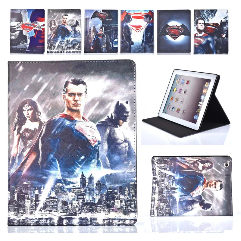

For iPad Mini 2 Cover Captain America Series Folio Flip Book PU Leather Case Cover for iPad Mini 3 2 1 Funda with Soft TPU Shell