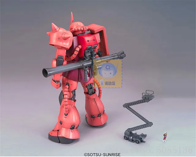 Bandai-figura de acción de Gundam, modelo en Stock, 49834 MG, 1/100 MS-06S, CHAR S, ZAKU, Ver2.0, Gundam, figura de ROBOT, juguetes de Anime, regalo de figura Bandai-figura de acción de Gundam, modelo en Stock, 49834 MG, 1/100 MS-06S, CHAR S, ZAKU, Ver2.0, Gundam, figura de ROBOT, juguetes de Anime, regalo de figura