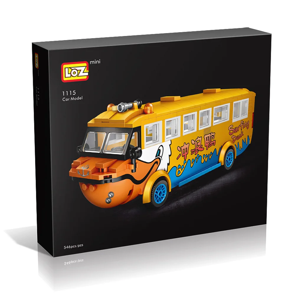 

LOZ Mini Blocks Cute Vehicle Building Bricks Luxury Ice Cream Car Model Toy Micro Blocks Kids Gifts Toys For children 1115