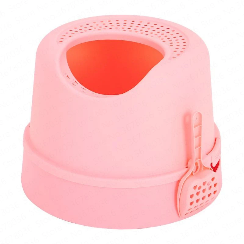 

Cat Litter Basin Fully Enclosed Top-in Toilet Large Sand Basin Home-style Toilet Basin Leak Sand Cat Supplies Toilet for Cats
