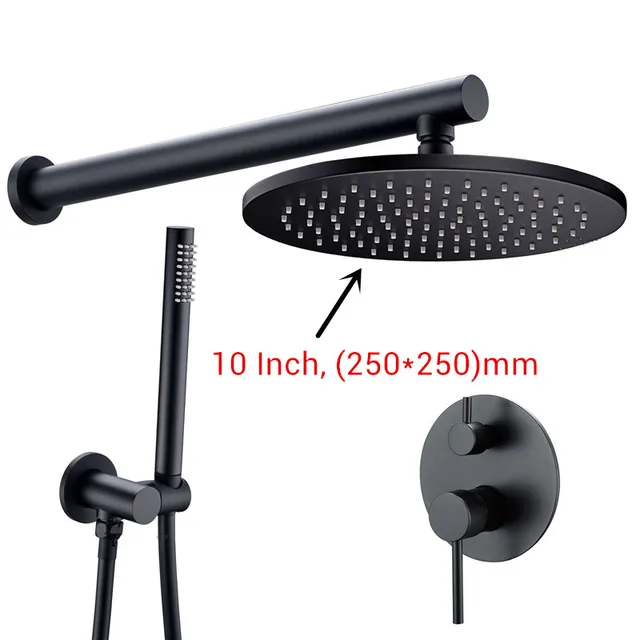 10 Inch Matt Black