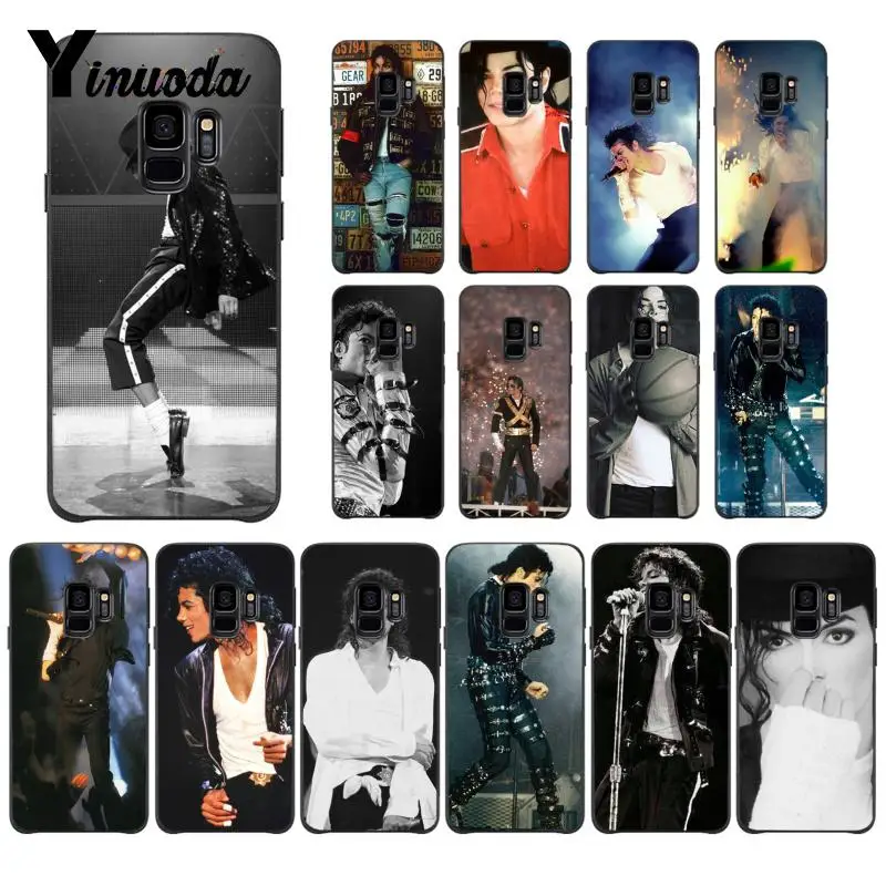 

Yinuoda Michael Jackson Black Soft Shell Phone Cover For Samsung GALAXY Note7 Note3 Note4 Note5 Note2 Note8 Note9