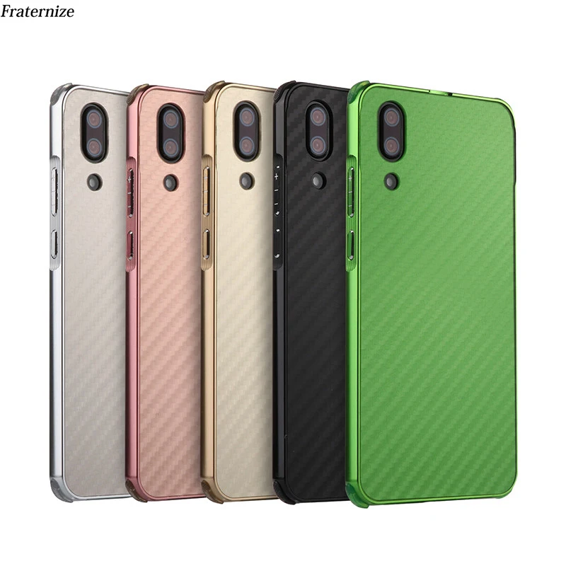 Luxury Carbon fiber Shockproof Aluminum case For Huawei P20 Lite Pro Nova 3E P Smart Metal Frame+ plastic Hard Back Cover Coque | Мобильные