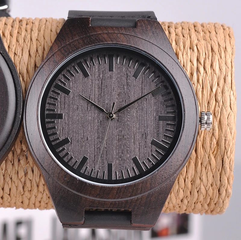Engraved Wood Watches for Men Personalized Family Anniversary Gift for Son Graduation Gift