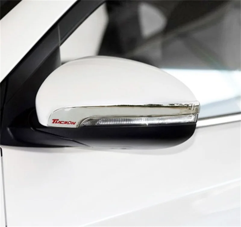 2pcs ABS Chrome Car Rear View Mirror Cover Trim Fit For Ford Edge 2015-2017