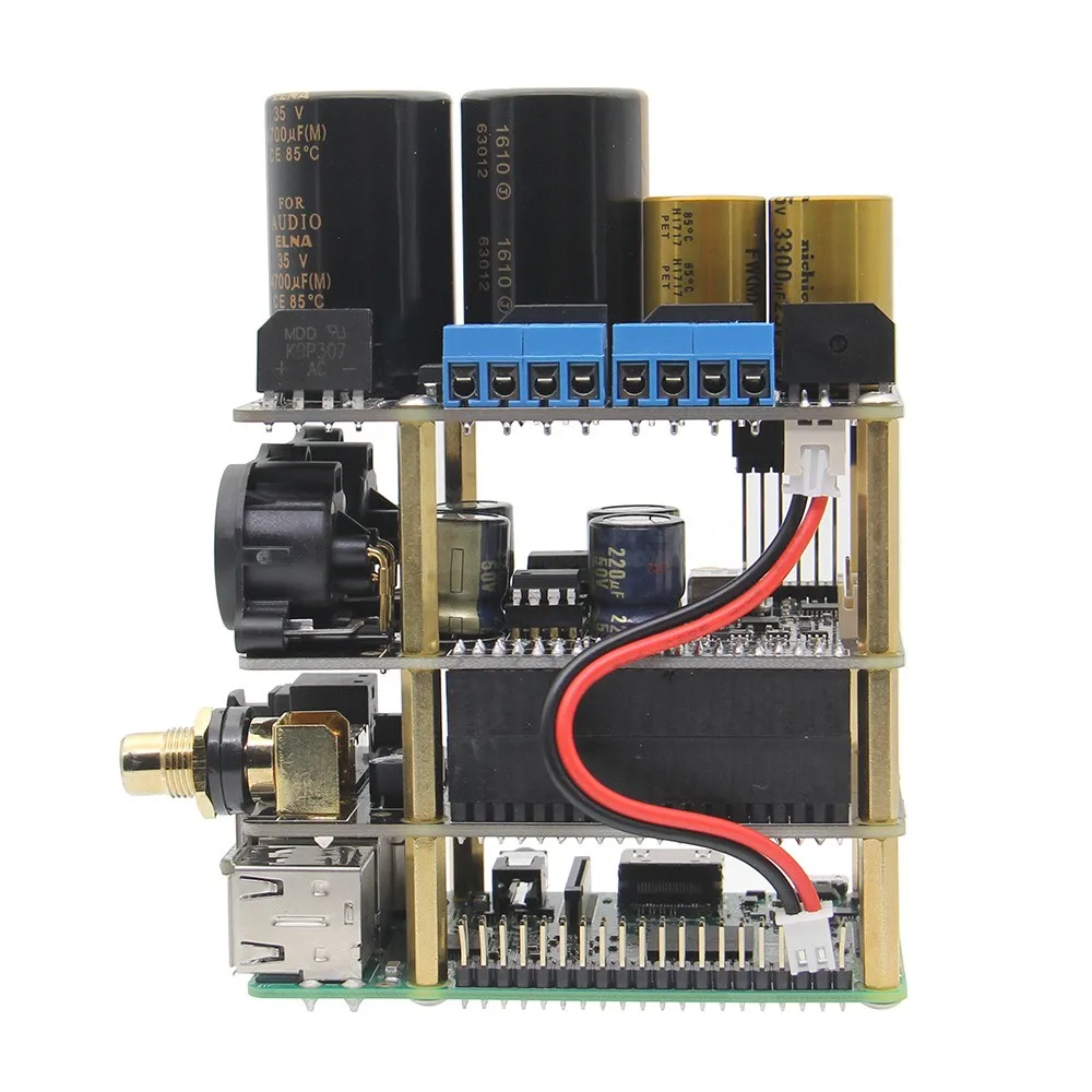 Raspberry Pi X20 XLR Hifi Audio Kit (Φ ES9028Q2M Board + электронная плата питания)|raspberry pi|kit piraspberry pi hifi |
