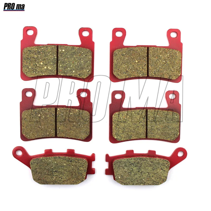 Motorcycle Brake Pads Front Rear ceramic fiber For HONDA CBR954 RR 2000