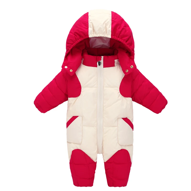 

Dollplus Baby Girls Boys Snowsuit Baby Rompers Hoodies Newborn Overalls Clothes Kid Children Jumpsuit 2019 Spring Winter Warm
