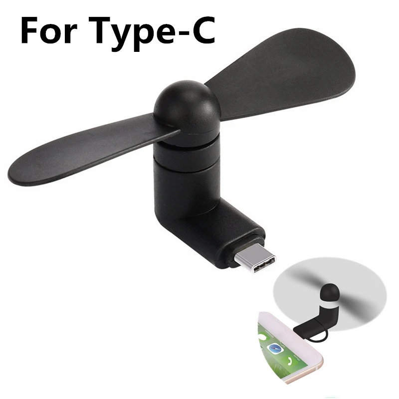 Креативный Мини Портативный Micro USB вентилятор 5 в 1 Вт мобильный телефон USB вентиляторы для гаджетов тестер для type-C type C USB-C