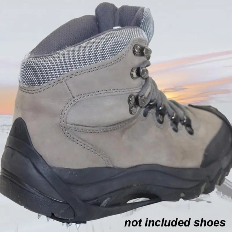 1 пара, прогулочные Нескользящие по льду, снежный путь, походная обувь, точечный захват, подъем, шипы для льда, растягивающийся плотный резиновый ремешок, 8 гвоздей