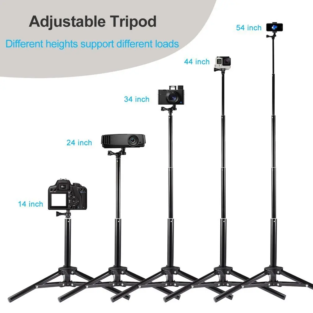 

Mobile Phone Selfie Stick Bracket Portable Multifunctional Selfie Stick with Tripod Stand For GoPro Camera Cell Phones