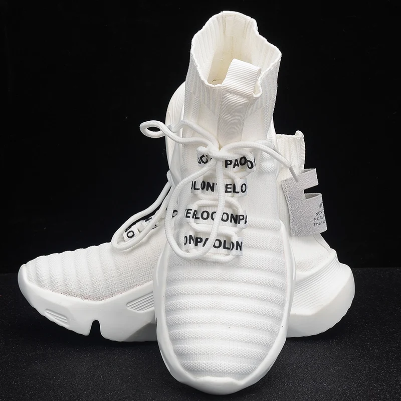 Women's Stylish High-Top Platform Sneakers Product Display