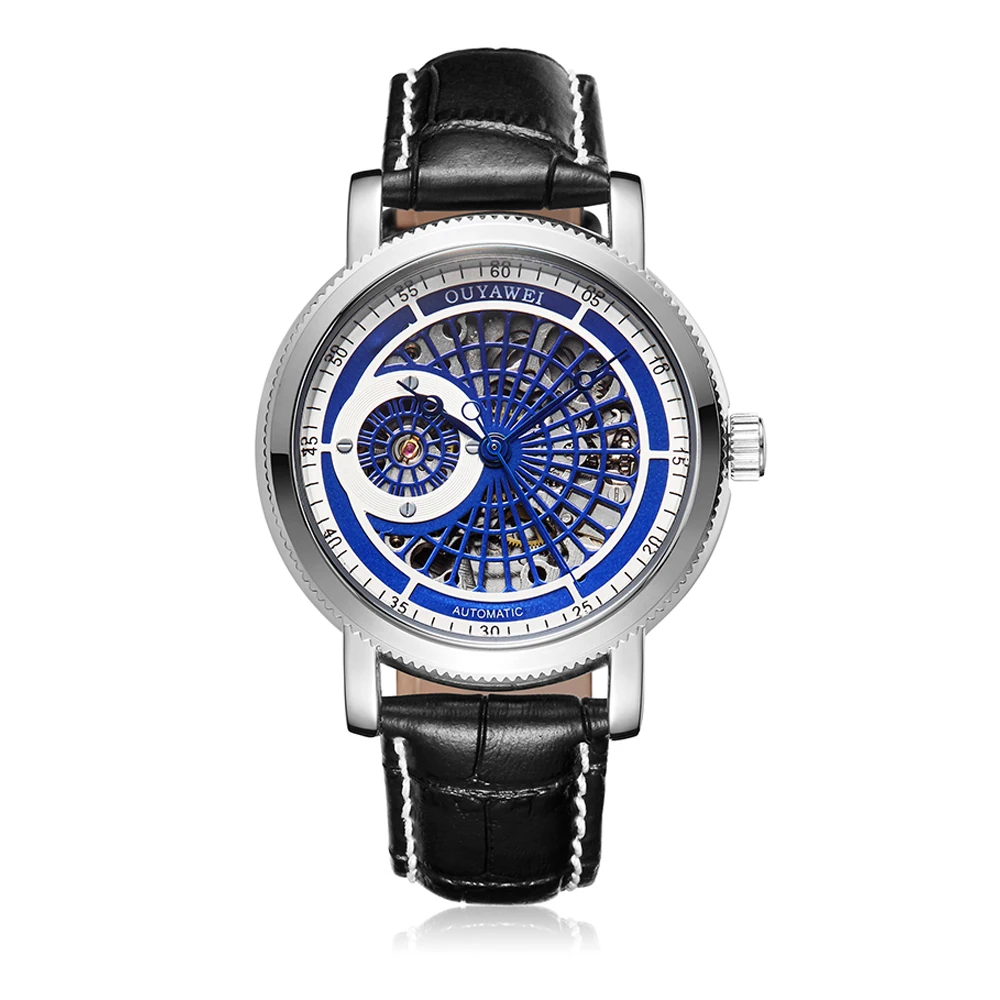 automatic watch men-blue