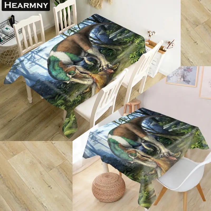 

Dinosaurs Tablecloth Waterproof Oxford Fabric Square/Rectangular Tablecloth For Wedding Table Cloth Cover TV Covers