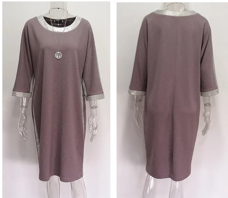 C041XQ-5XL-6XL-Plus-Size-Dress-Contrast-Panel-T-Shirt-Dress_13