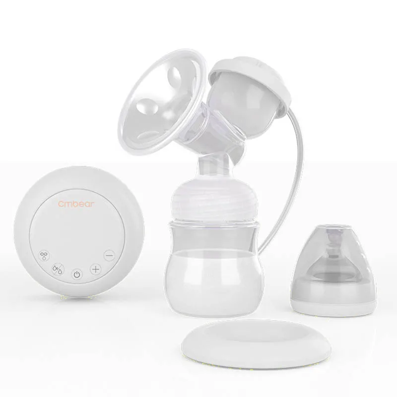 

Hot Selling Electric Breast Pump Breast Bilateral Dual-frequency 9 Gears Adjustment Milk Pump with Battery NSV775