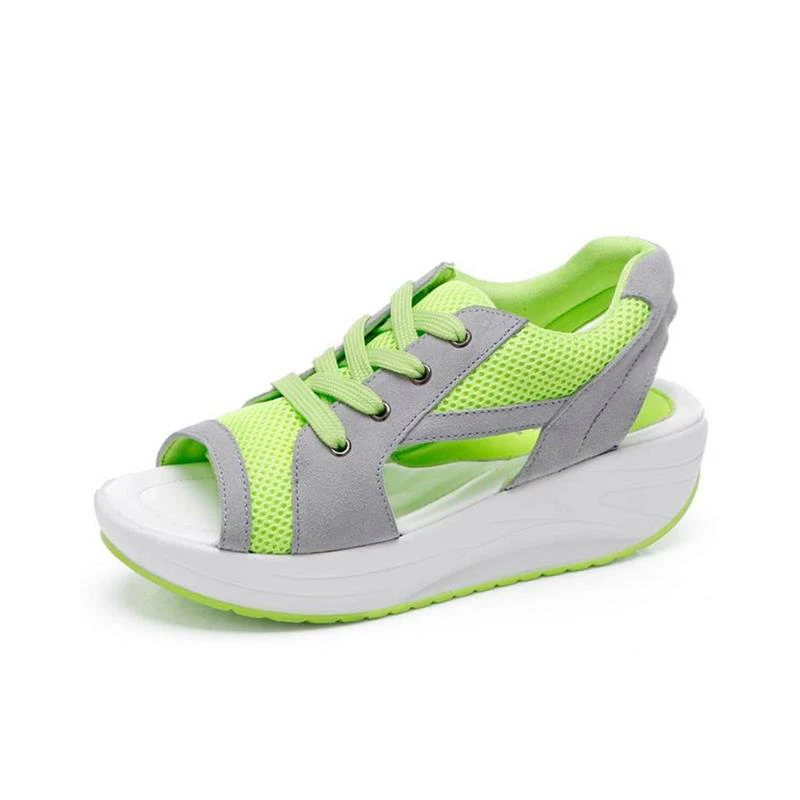 

2018 NEW Summer fish mouth thick bottom shake shoes sandals Korean casual loose women's shoes fashion leisure shoes