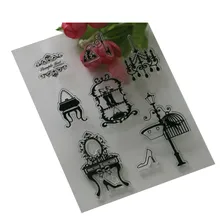 Новое поступление 1 шт. мебель серии скрапбукинга DIY фото открытки в альбом прозрачные акриловые силиконовые резиновые прозрачные штампы лист